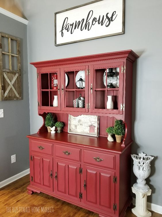 Farmhouse Hutch Painted Furniture Ideas Dixie Belle Paint