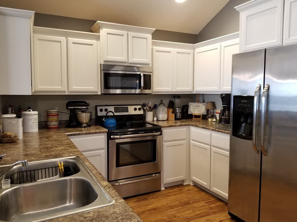 $62 Painted Kitchen Cabinets Makeover