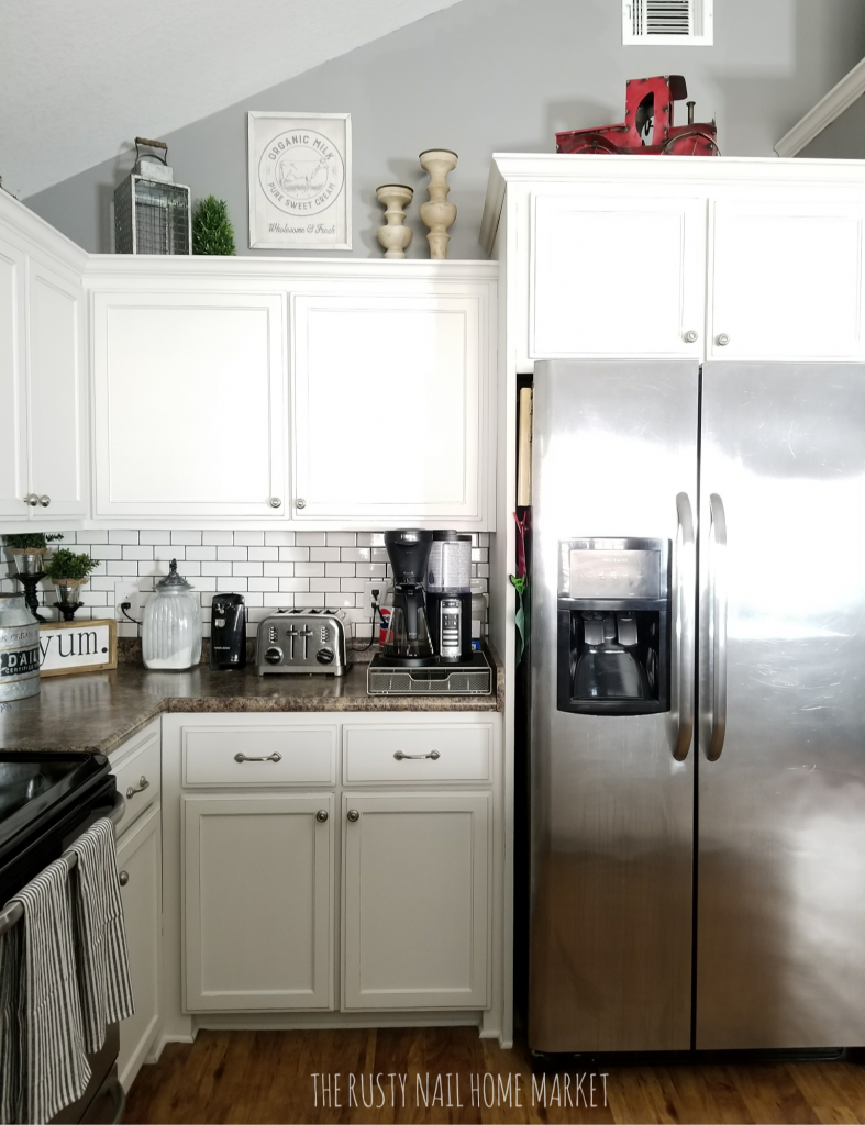 $62 Painted Kitchen Cabinets Makeover