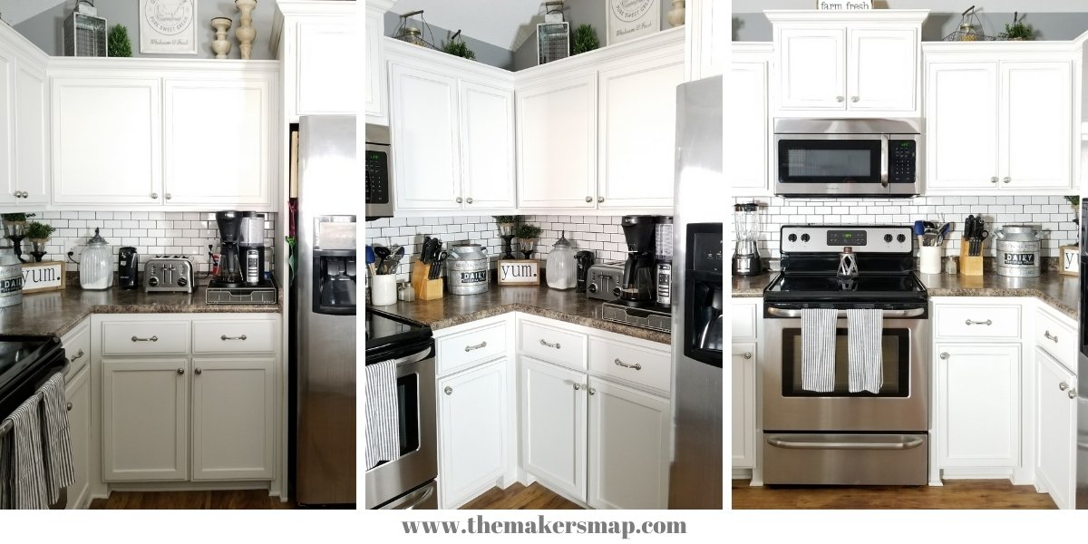 $62 Painted Kitchen Cabinets Makeover