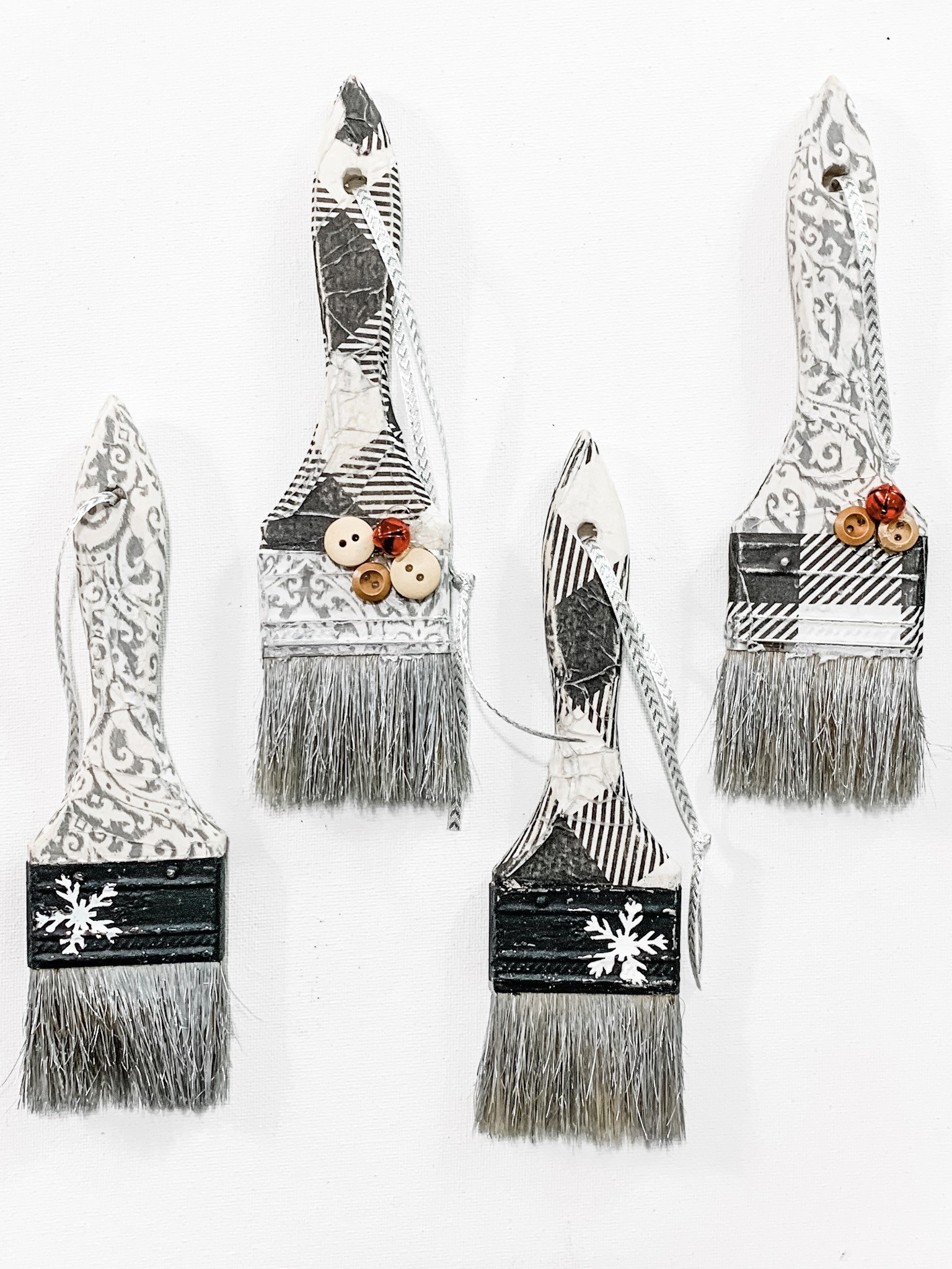 DIY Paint Brush Ornaments