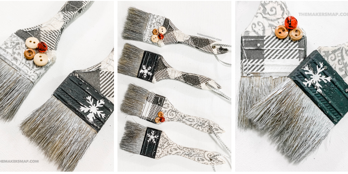 DIY Paint Brush Ornaments