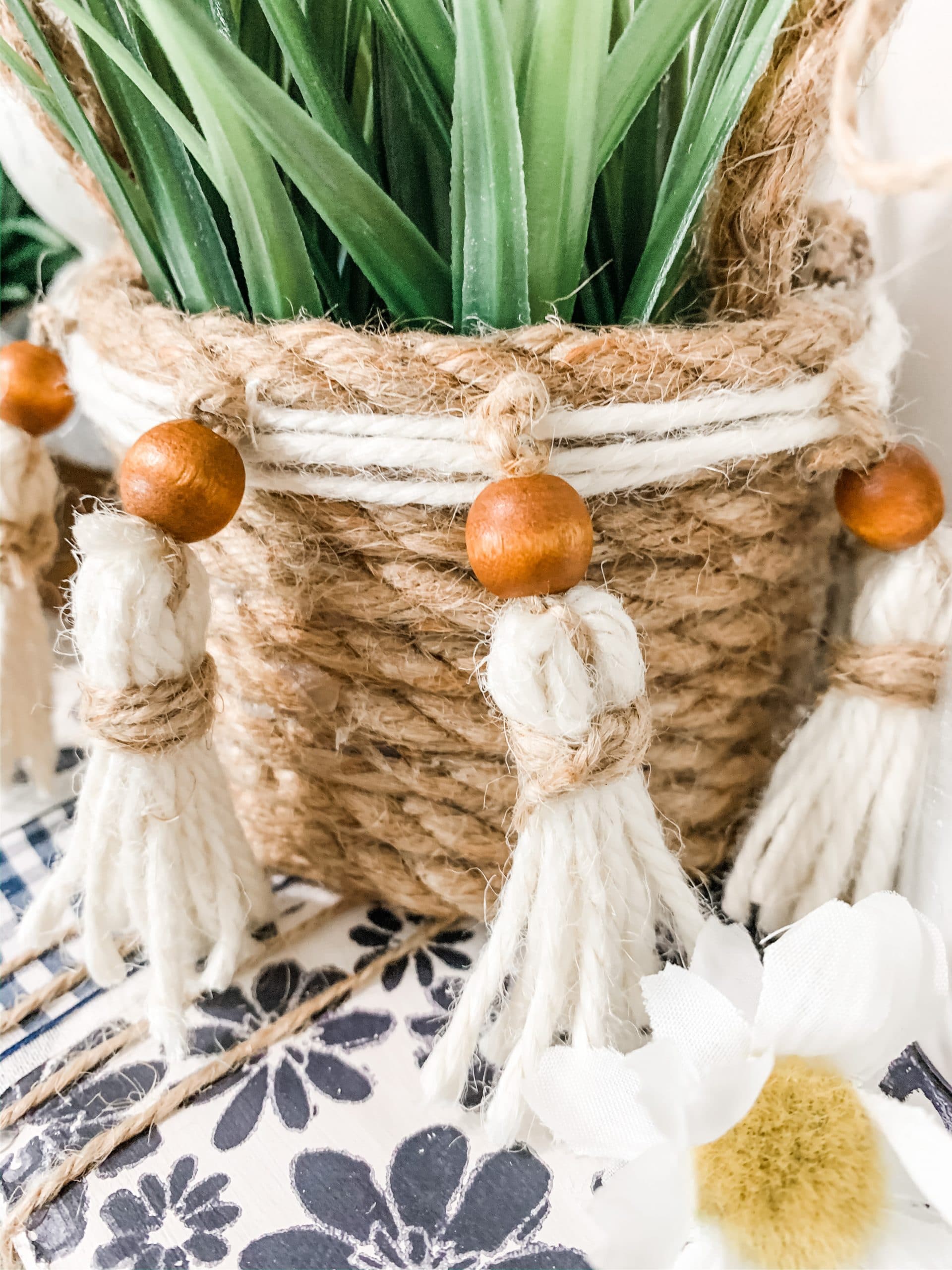 Dollar Tree Bee Skep Basket