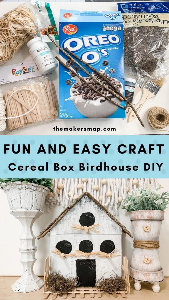 Cereal Box Birdhouse Craft DIY Project