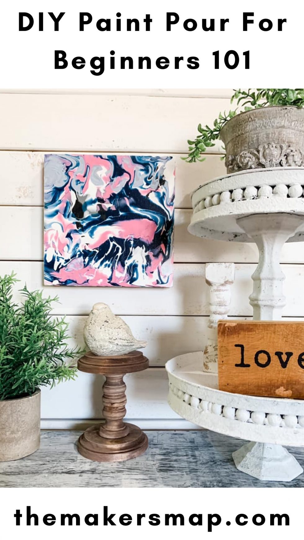 How to create a easy DIY Paint Pour for Beginners