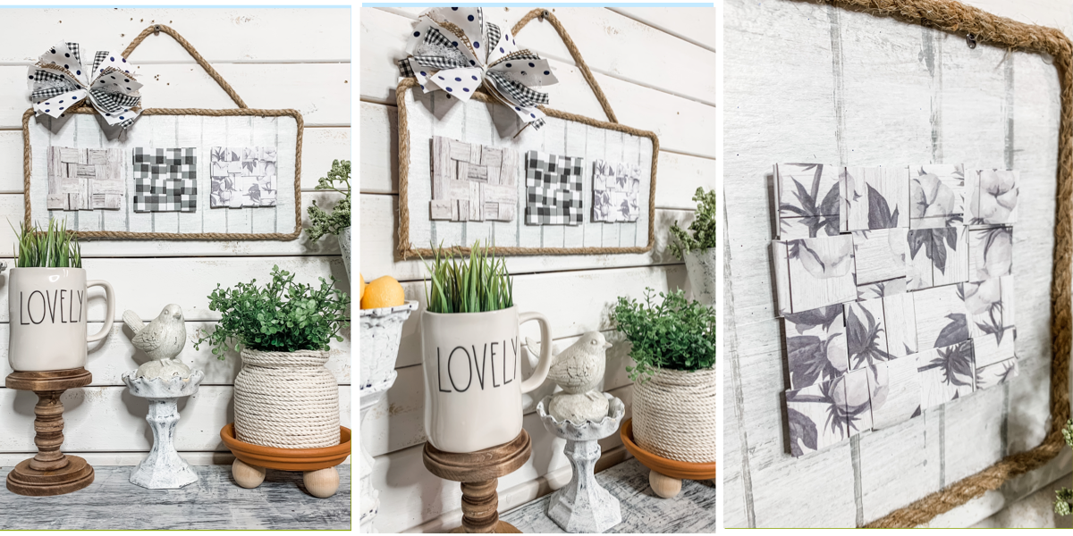 DIY Woven Paper Decor