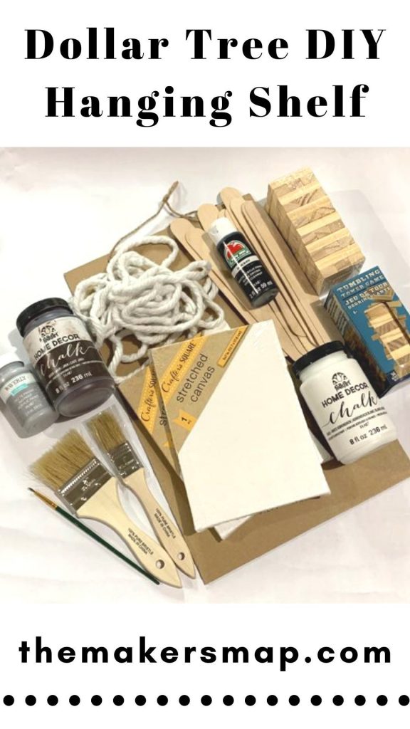 Dollar Tree DIY Hanging Shelf Dollar Tree DIY Hanging Shelf