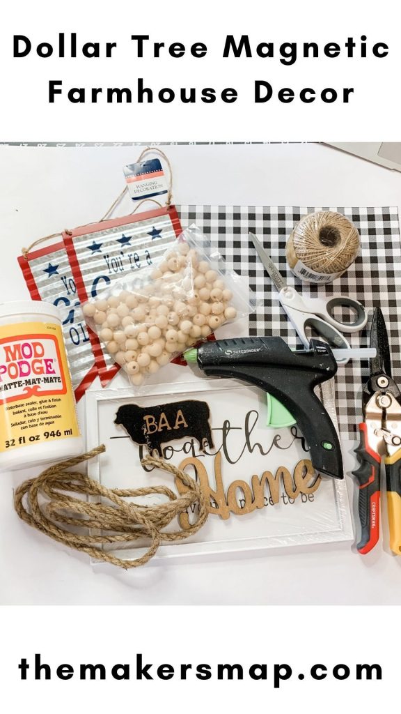 Dollar Tree Magnetic Farmhouse Decor DIY
