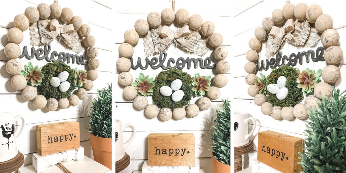 Dollar Tree Welcome Nest Decor DIY