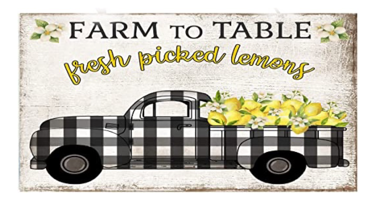 Get a Free Lemon Truck Printable to create pretty Lemon DECOR