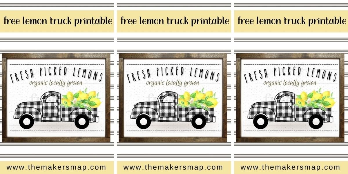 Free Lemon Truck Printable