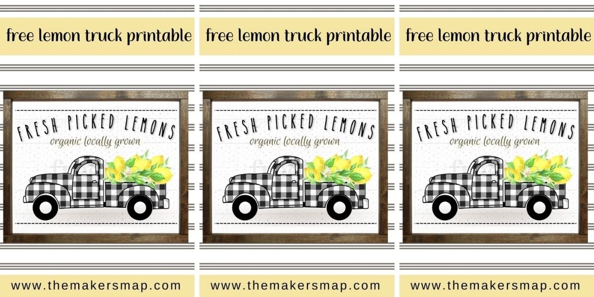 Free Lemon Truck Printable