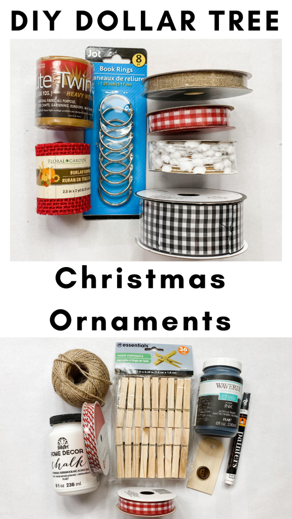 DIY Dollar Tree Christmas Ornaments