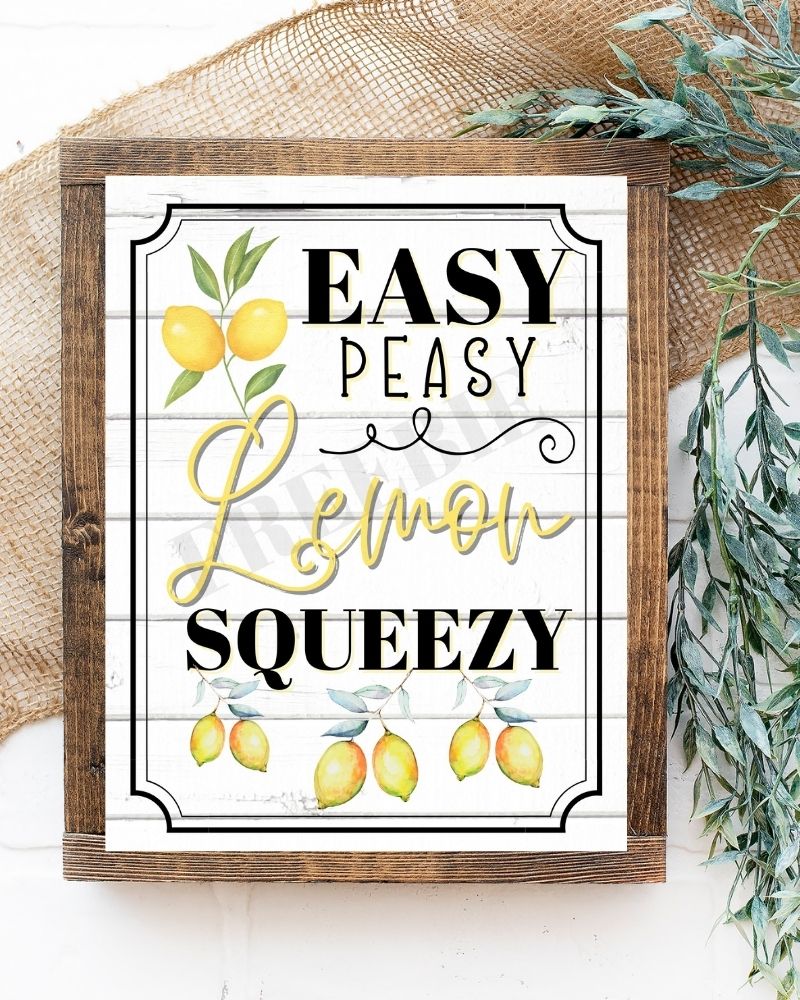 Free Easy Peasy Lemon Printable