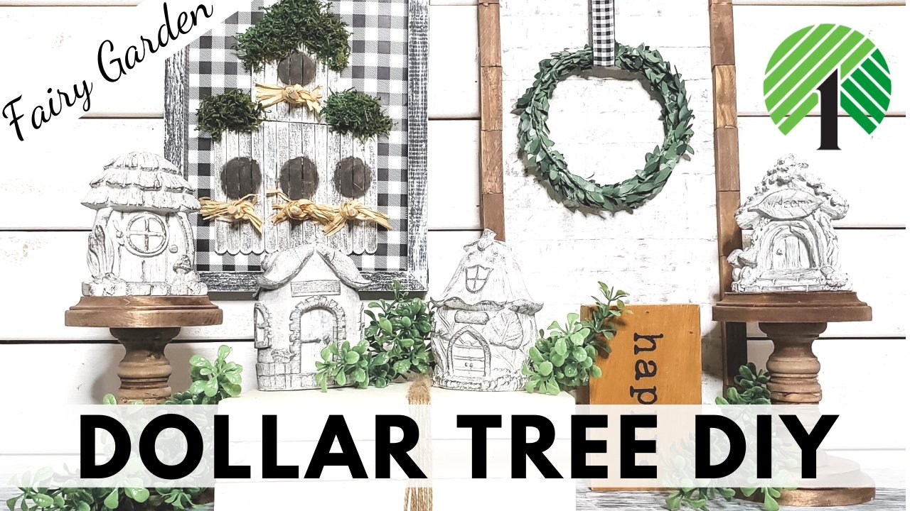 Dollar Tree DIY Farmhouse Fairy Garden