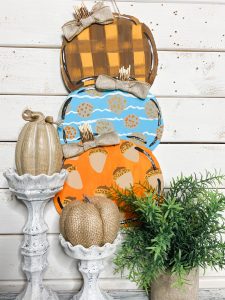 Dollar Tree DIY Foam board Reversible Pumpkin and Snowman