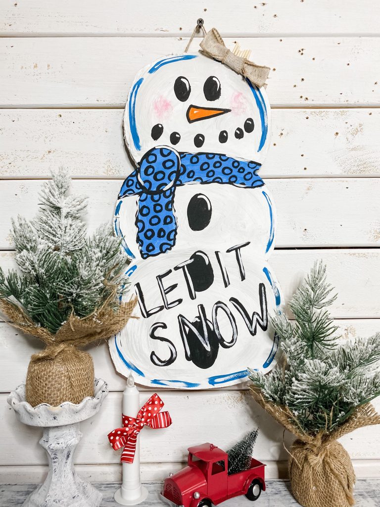 Dollar Tree DIY Foam board Reversible Pumpkin and Snowman