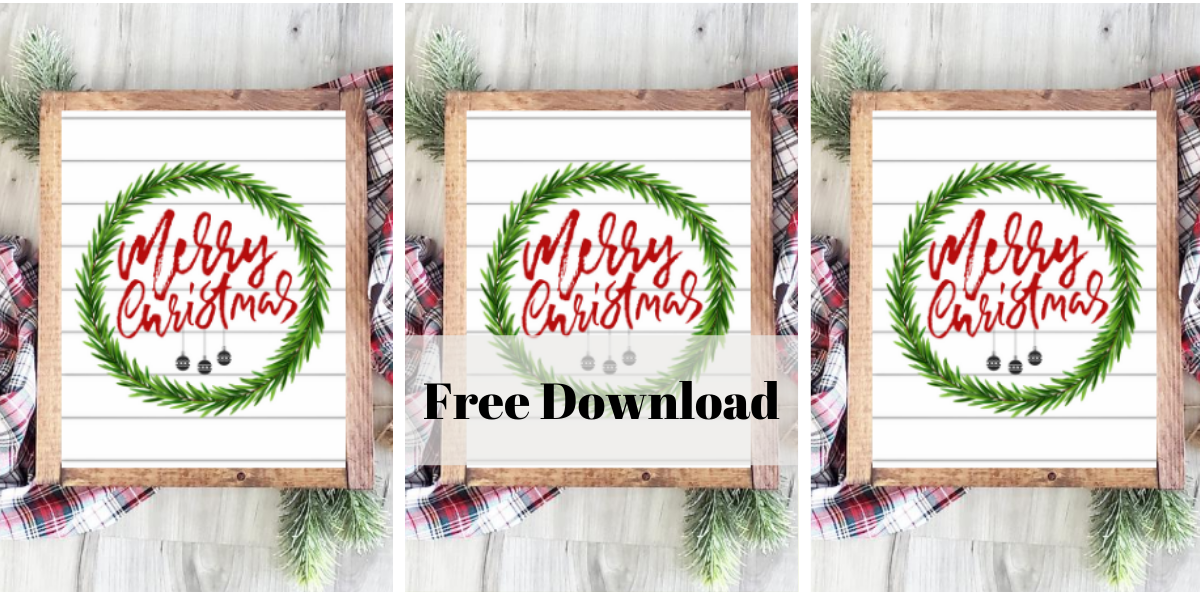 Merry Christmas Free Printable