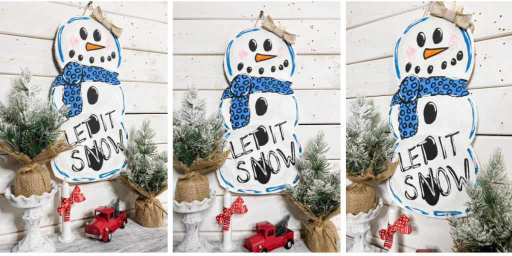 Dollar Tree DIY Foam board Reversible Pumpkin and Snowman