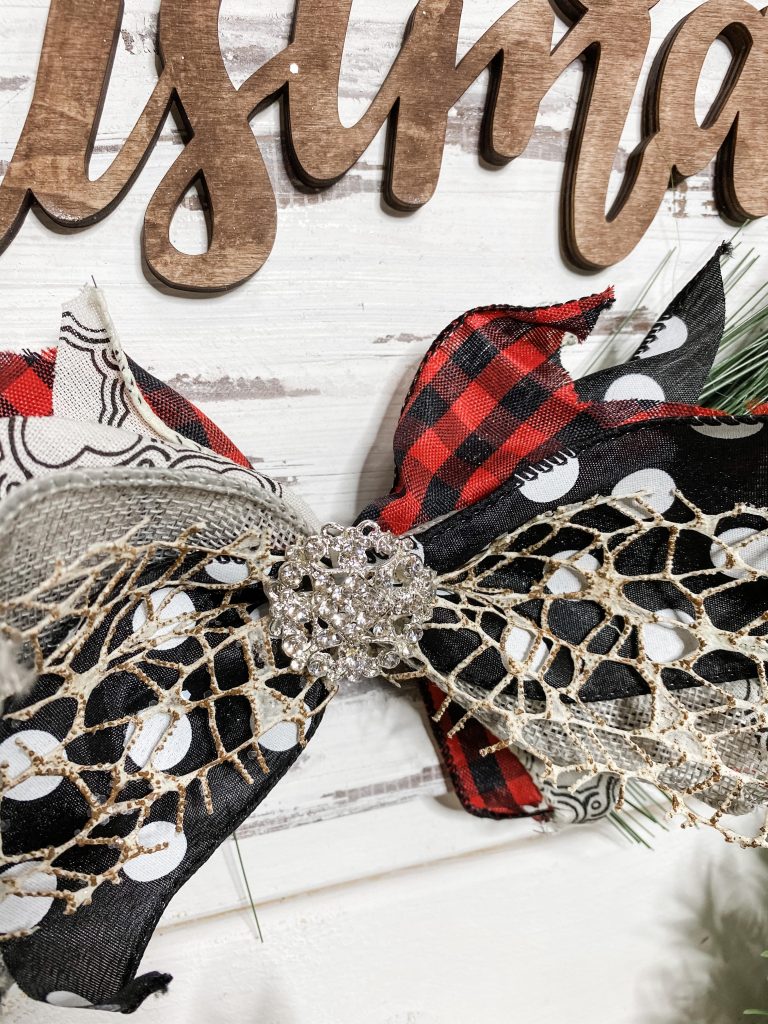 diy messy bow christmas