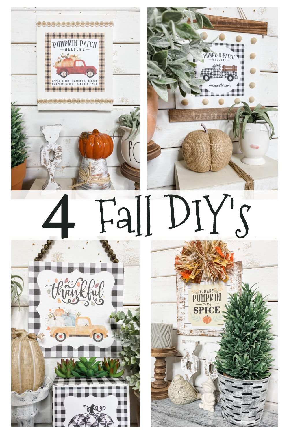 4 Fall Farmhouse DIY's
