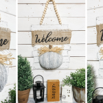 Dollar Tree Fall Foam Pumpkin DIY panel