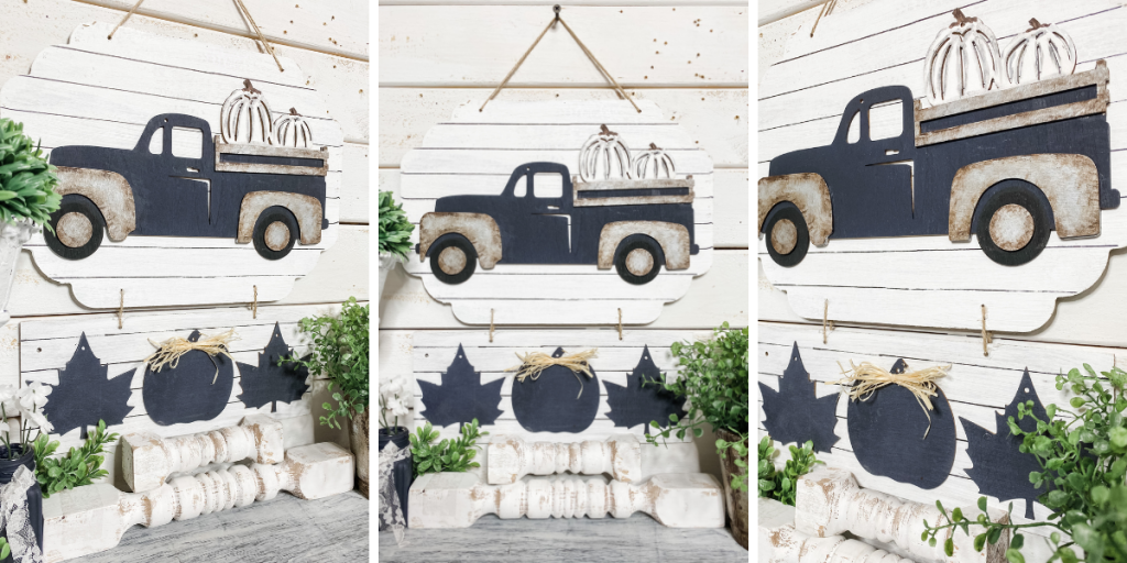 Dolla rTree Rustic Fall Truck DIY panel