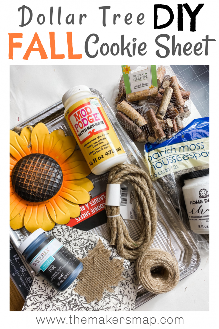 How to make Dollar Tree Fall Cookie Sheet DIY EASY
