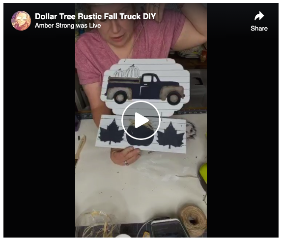 Screen Grab Dollar Tree Rustic Fall Truck DIY