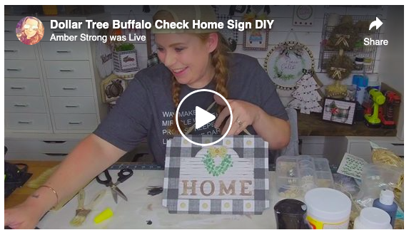 How to Make Dollar Tree DIY Buffalo Check Home Decor
