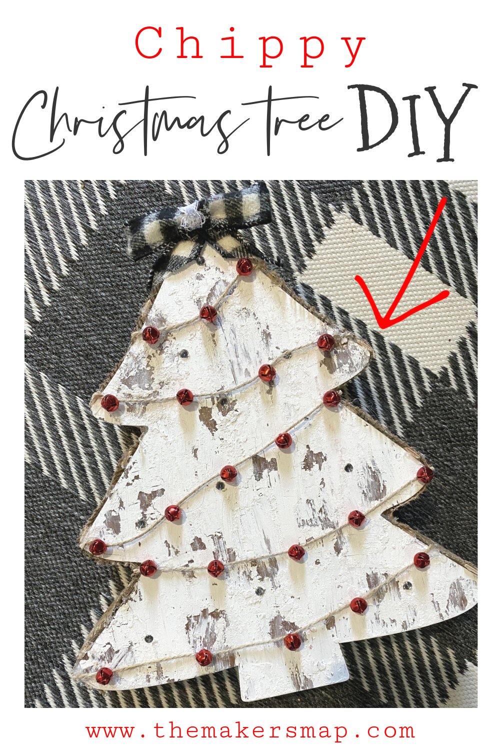 Dollar Tree Chippy Christmas Tree DIY