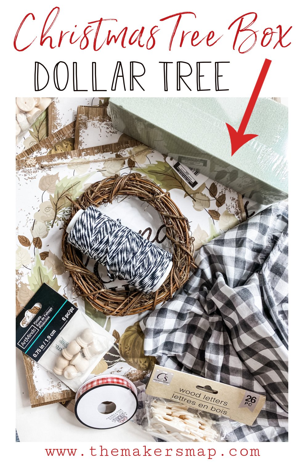 Easy Christmas Tree Stand Box Dollar Tree DIY