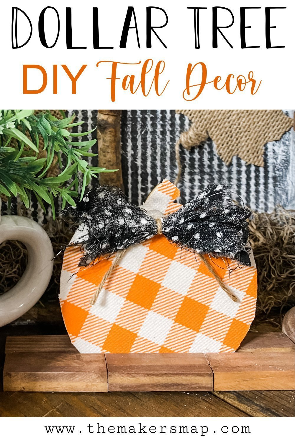 How to Make a Dollar Tree Mini Pumpkin DIY Fall Decor