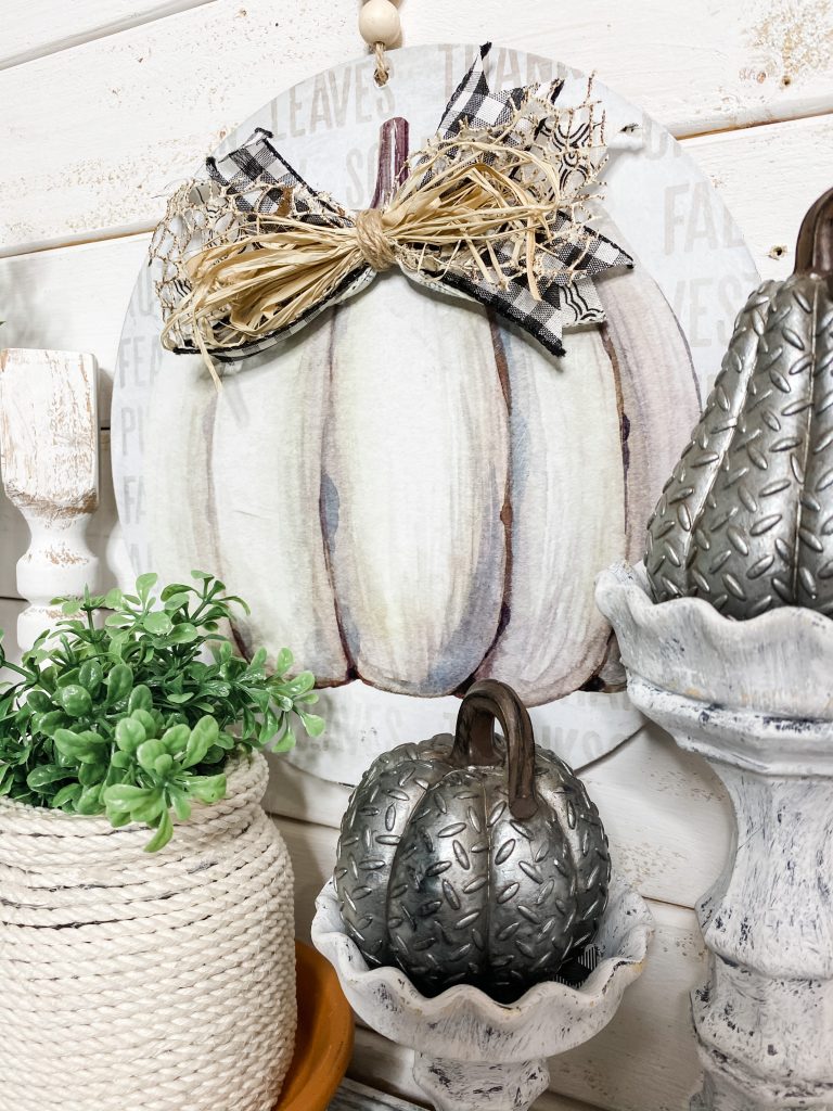 How to make an Easy Dollar Tree Fall Pumpkin DIY