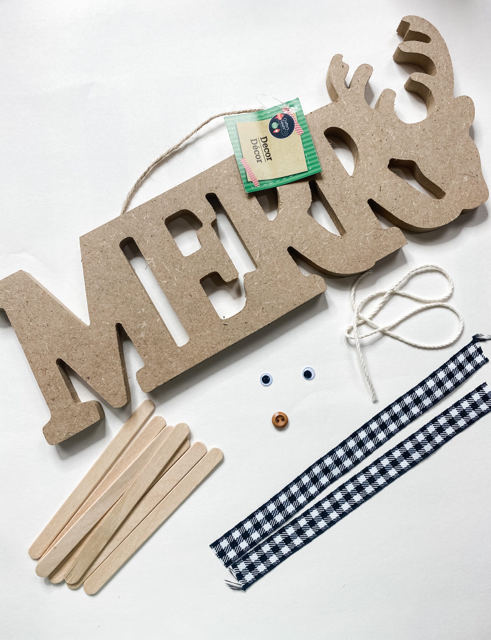 How to Make a Merry Christmas Sign DIY Farmhouse Decor