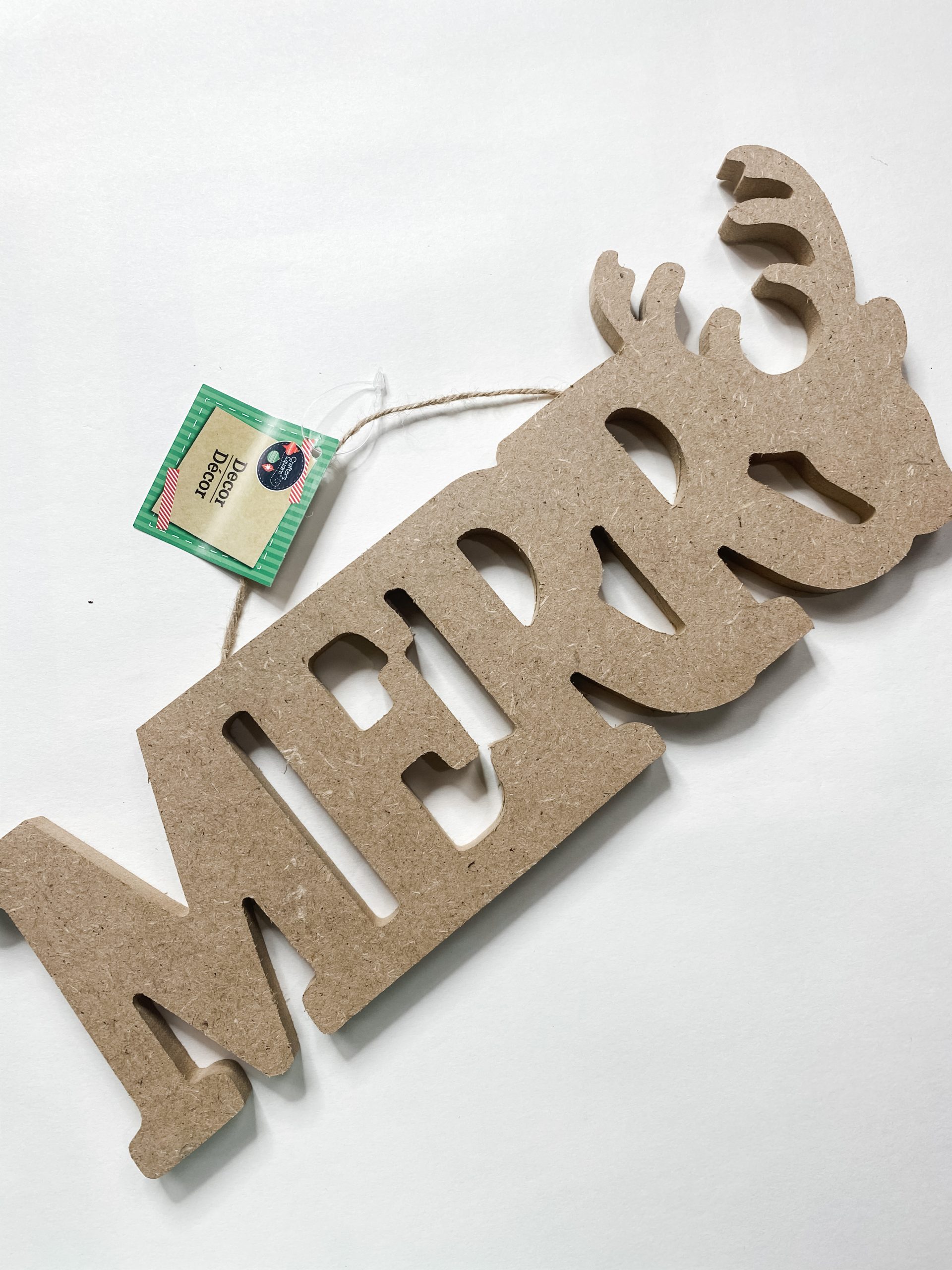 How to Make a Merry Christmas Sign DIY Farmhouse Decor