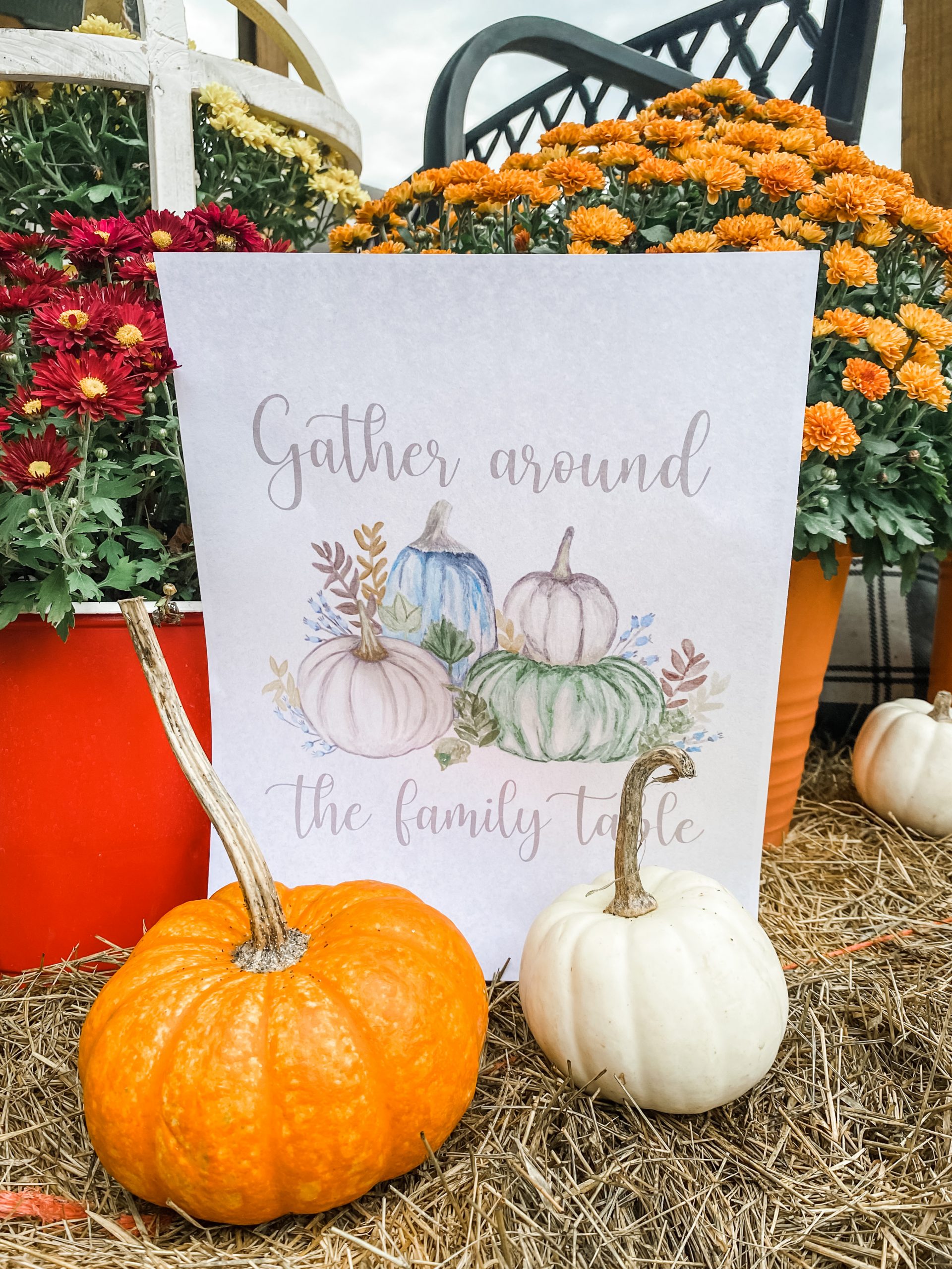 Friendsgiving Free Printables 2020 Gather Around the Family Table