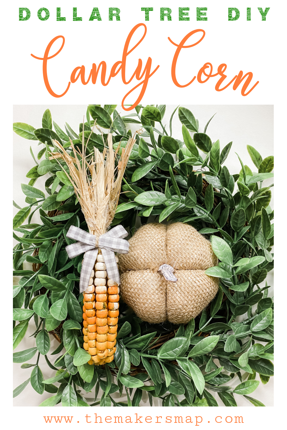 Make a Dollar Tree DIY Candy Corn Fall Decor