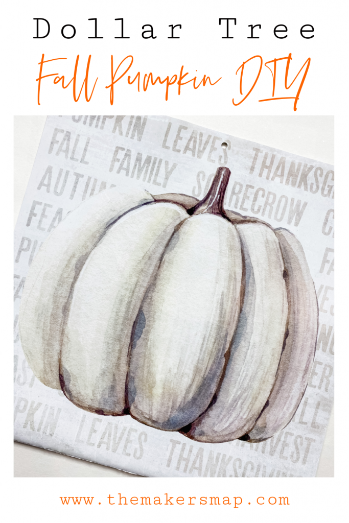How to make an Easy Dollar Tree Fall Pumpkin DIY