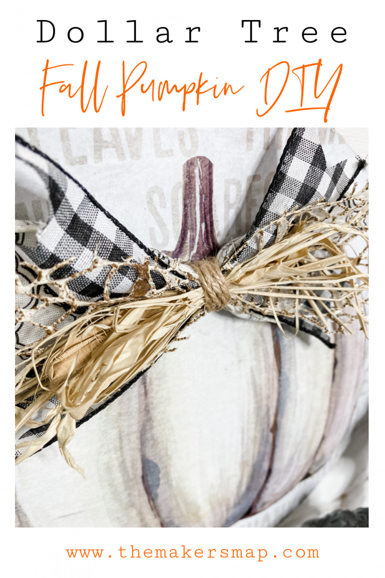 How to make an Easy Dollar Tree Fall Pumpkin DIY