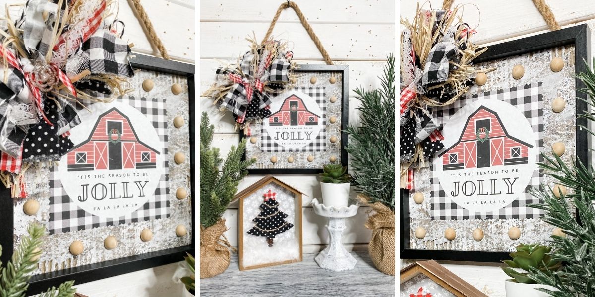 Jolly Farmhouse Printable Christmas Decor DIY