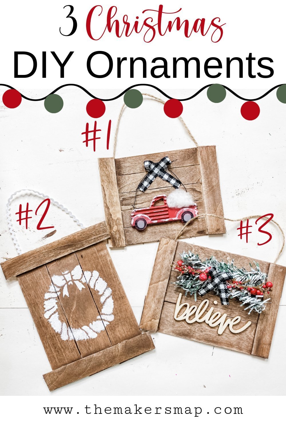 How to Make 3 Christmas DIY Ornaments