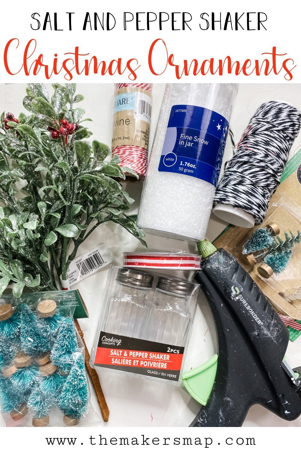 Christmas Salt and Pepper Shakers DIY Ornaments