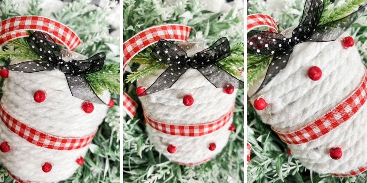 DIY String Christmas Ornaments