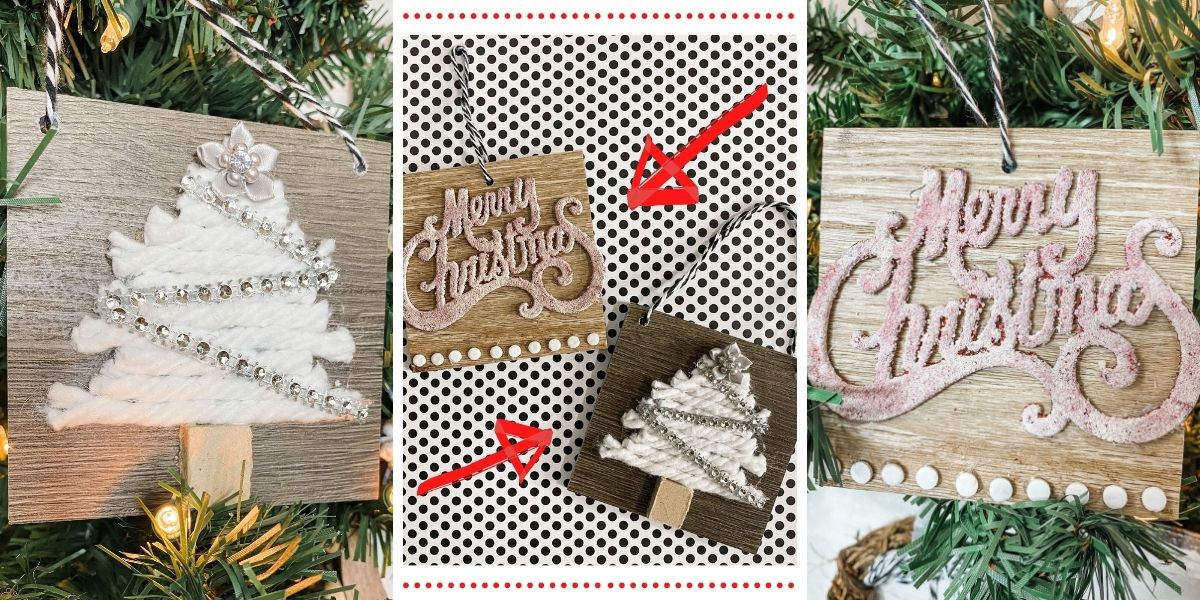 Home Depot Floor Sample DIY Christmas Ornaments