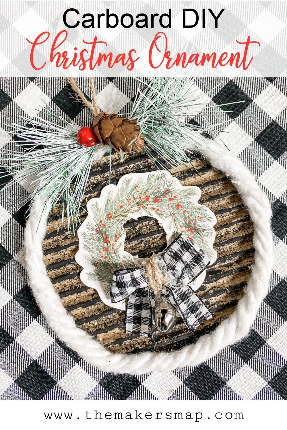How to Make a Christmas Ornament DIY with Cardboard