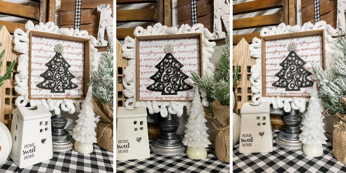 How to Make an Easy Dollar Tree DIY Christmas Sign
