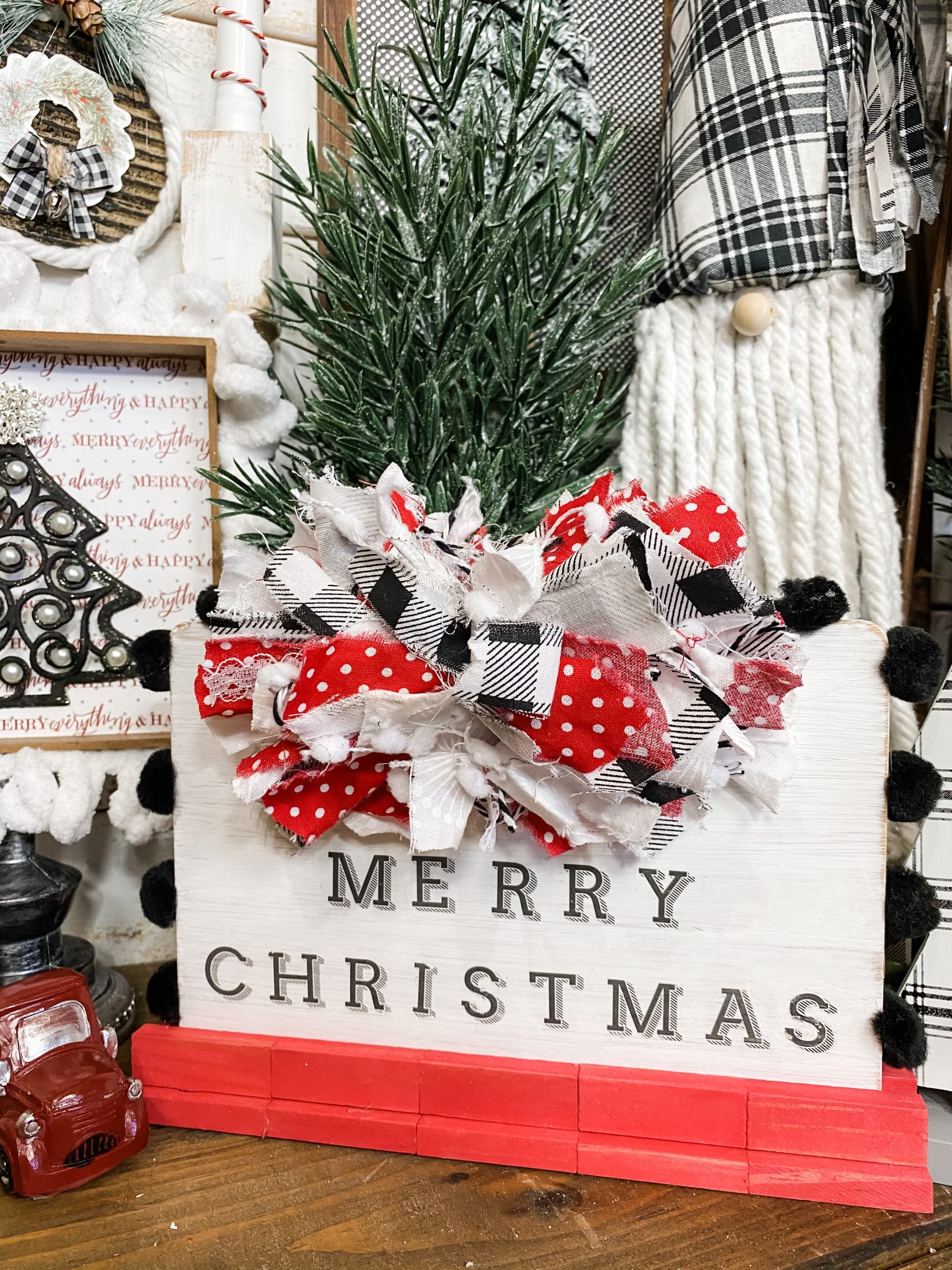 Easy DIY Dollar Tree Cutting Board Christmas Sign