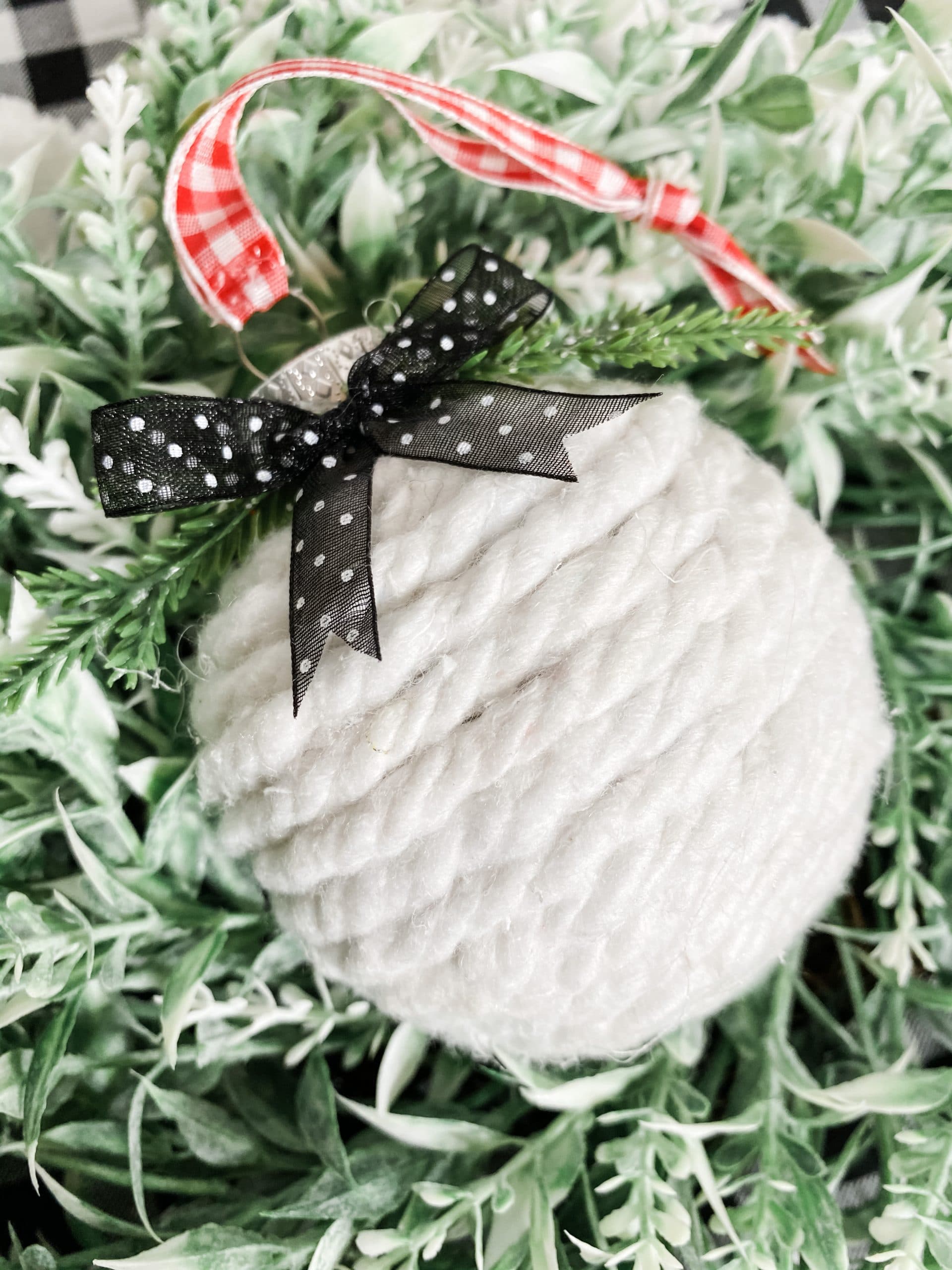 DIY Dollar Tree Mop String Christmas Ornaments