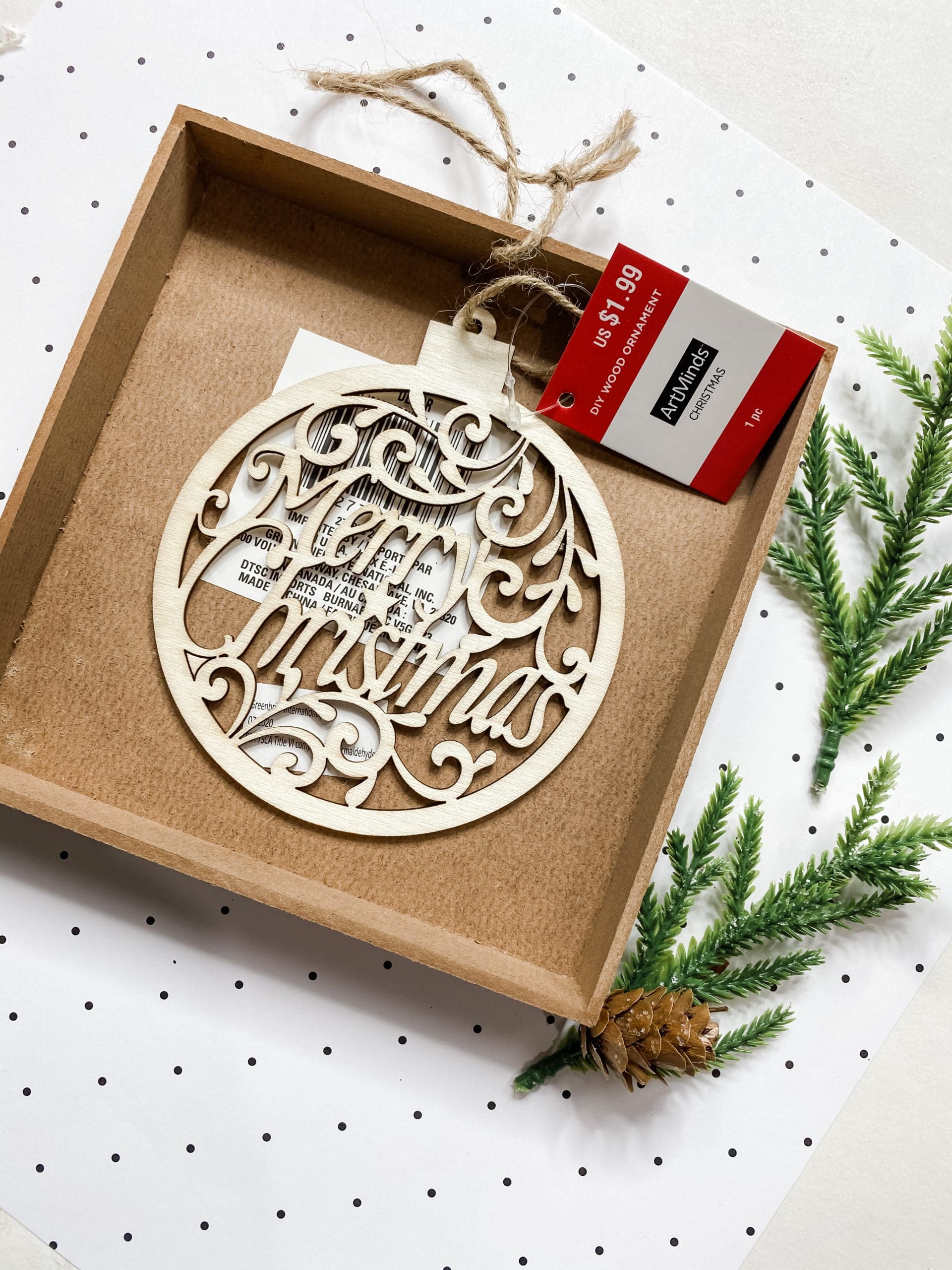 DIY Christmas Decor with a Michael's Ornament 